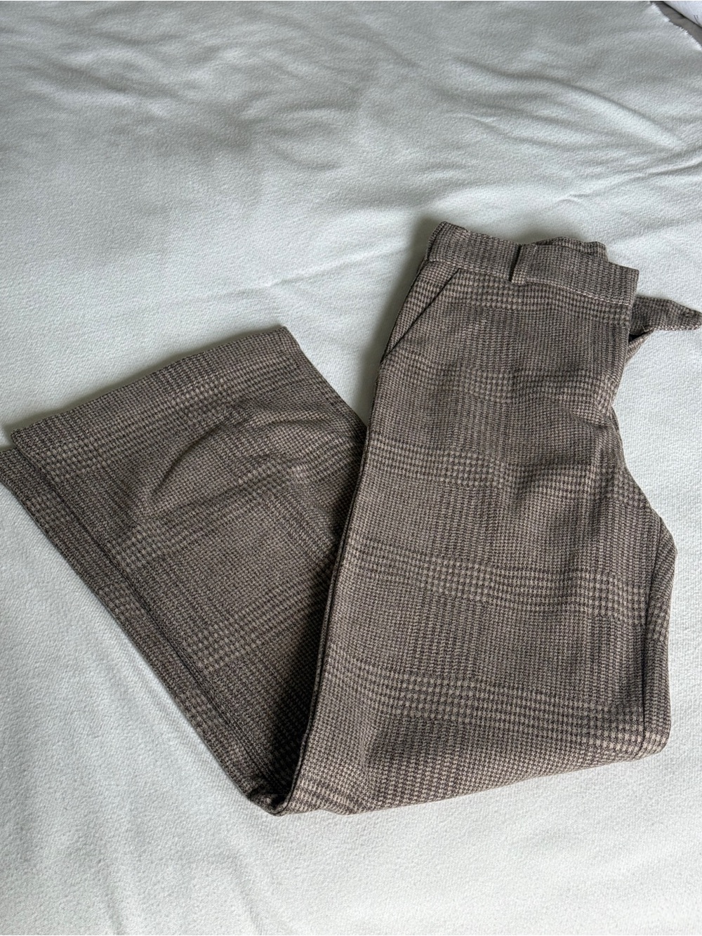 Fashion Nova Iris Brown Tan Houndstooth Pants